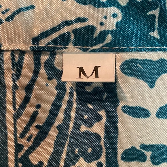 Elegant Satin Currency Print Pajama Set - Picture 2 of 5